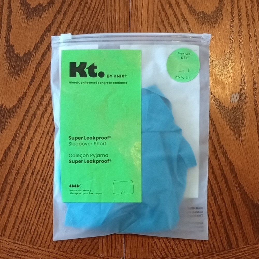 KT by Knix Super Leakproof Sleepover Short - Blue